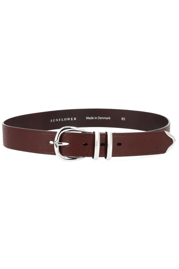 Sunflower Tip End Belt - Brown