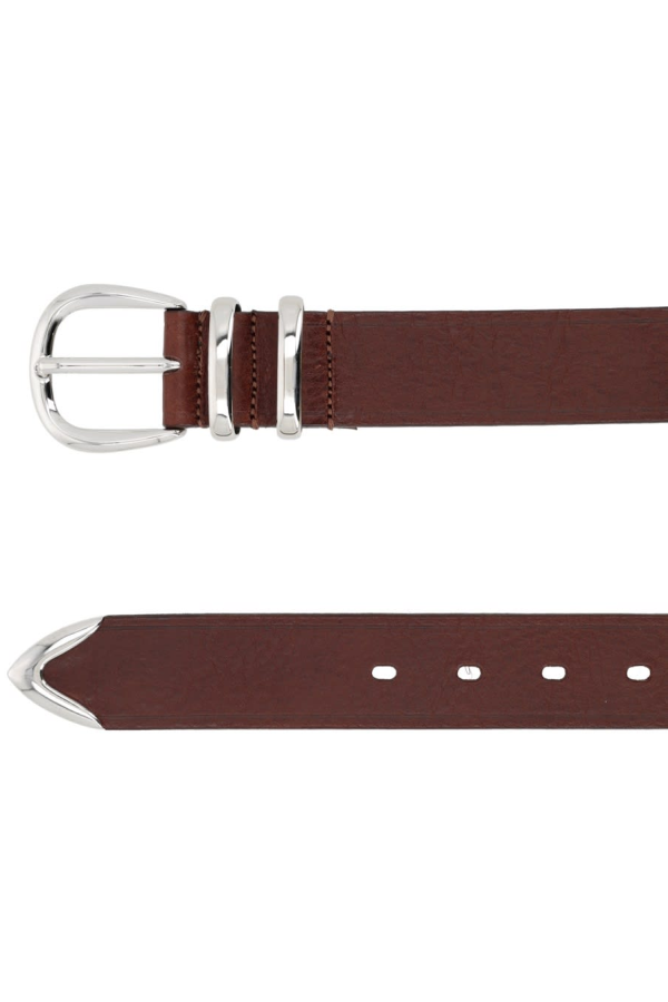 Sunflower Tip End Belt - Brown
