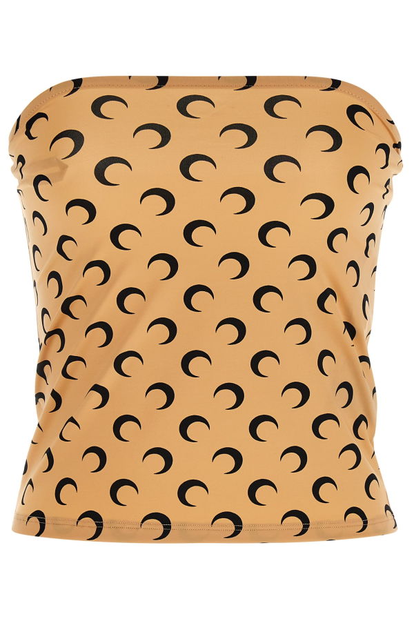 MARINE SERRE All Over Moon Top - Beige
