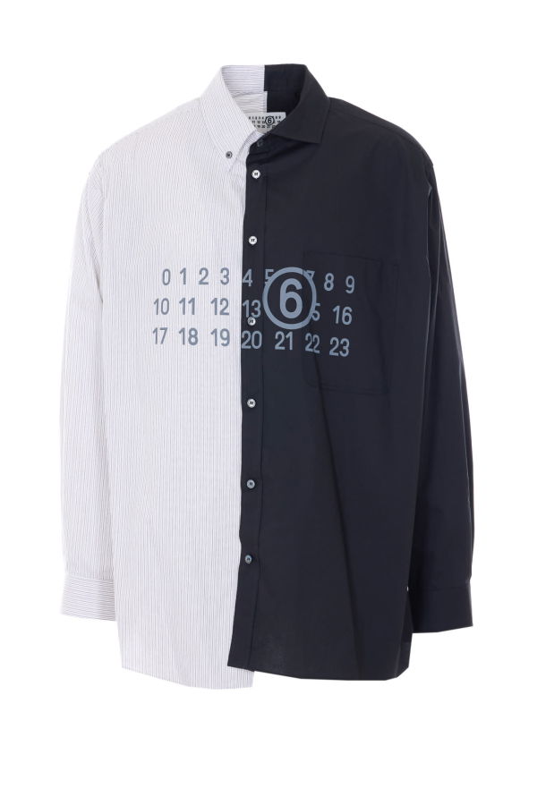 MM6 Maison Margiela Two-Tone Poplin Shirt