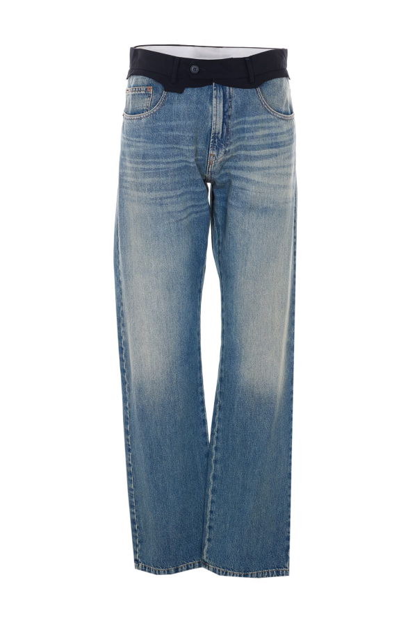 MM6 Maison Margiela Replaced Waist Jeans - Blue