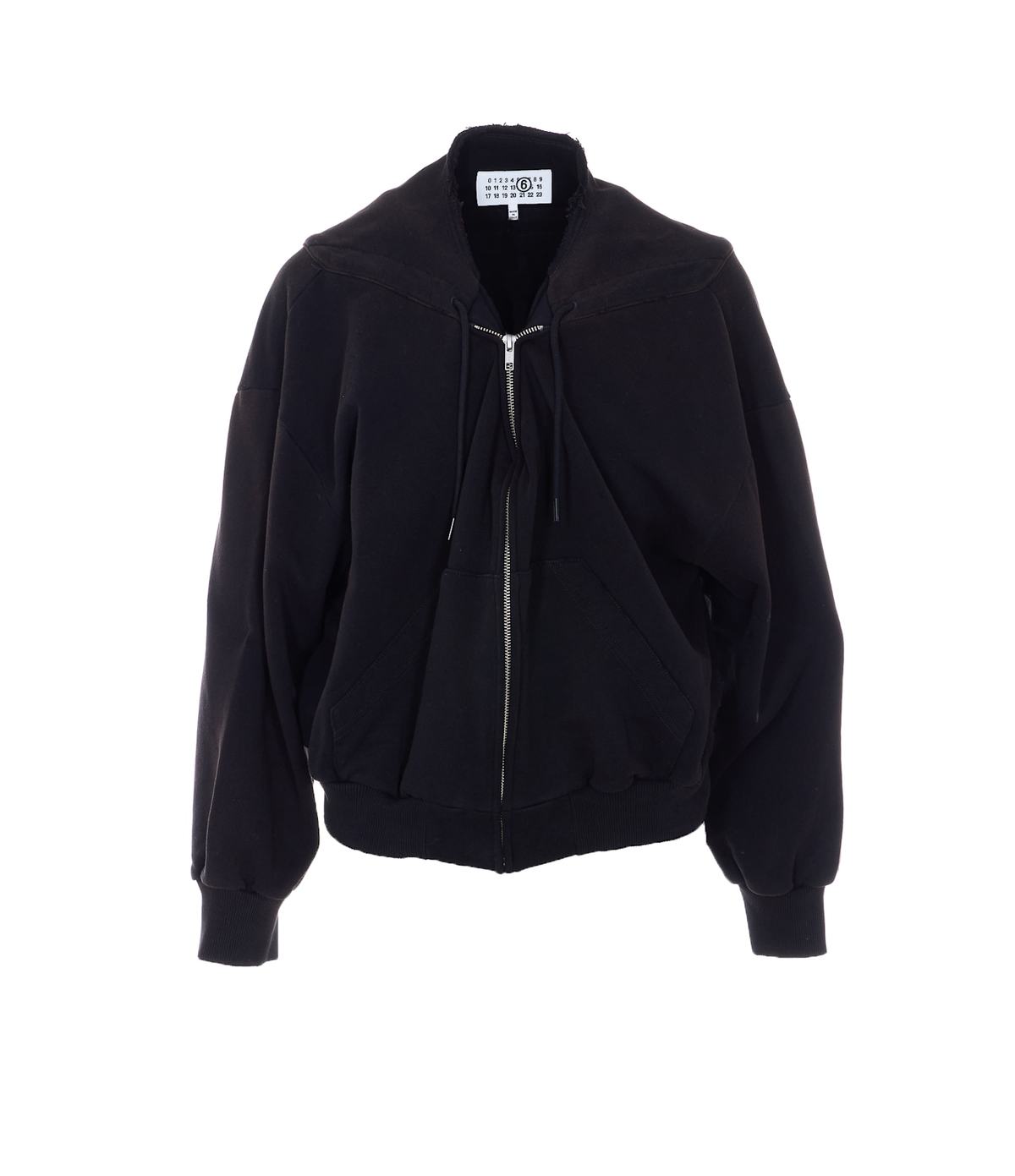 MM6 Maison Margiela Zip Up Sweatshirt - Black - Image 1 of 4