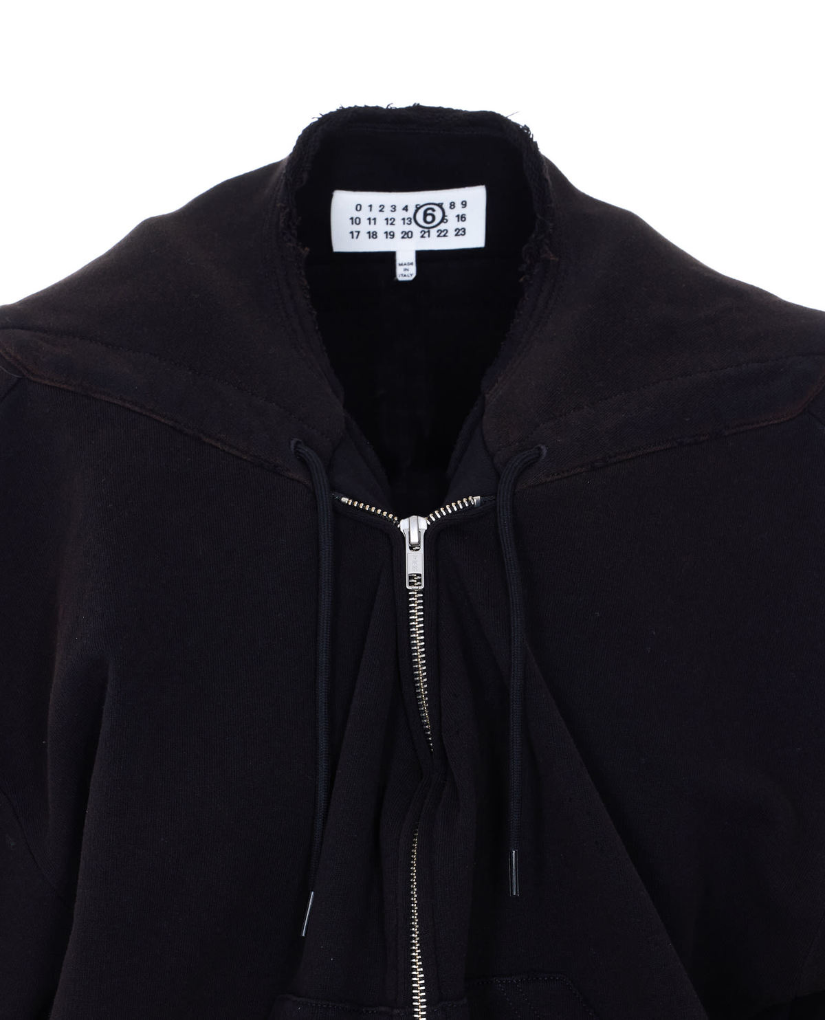 MM6 Maison Margiela Zip Up Sweatshirt - Black - Image 4 of 4