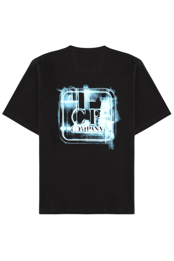 C.P. Company T-Shirt With Logo And Print - Black