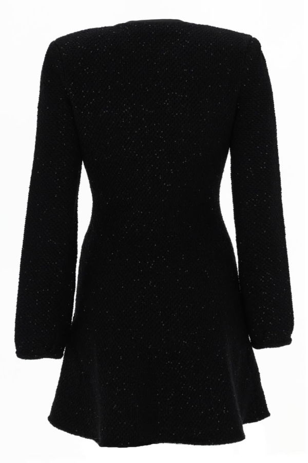 Self-Portrait Mini Dress With Cut-Out Dress - Black