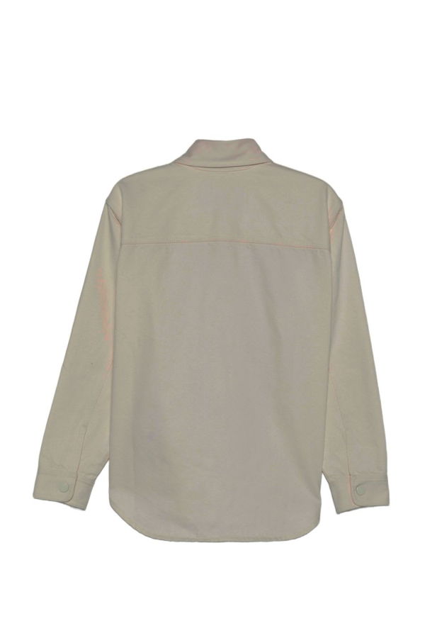 Ami Alexandre Mattiussi Ami De Coeur Denim Shirt - Beige