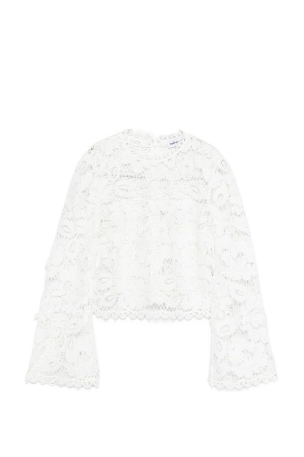 Self-Portrait Lace Top Tank Top - White