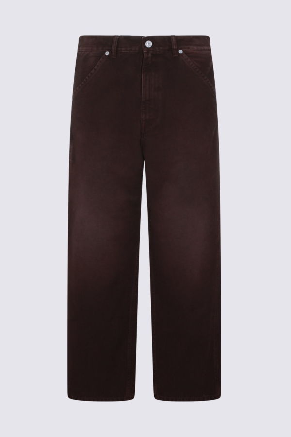 Marni Cocoa Cotton Pants - Brown