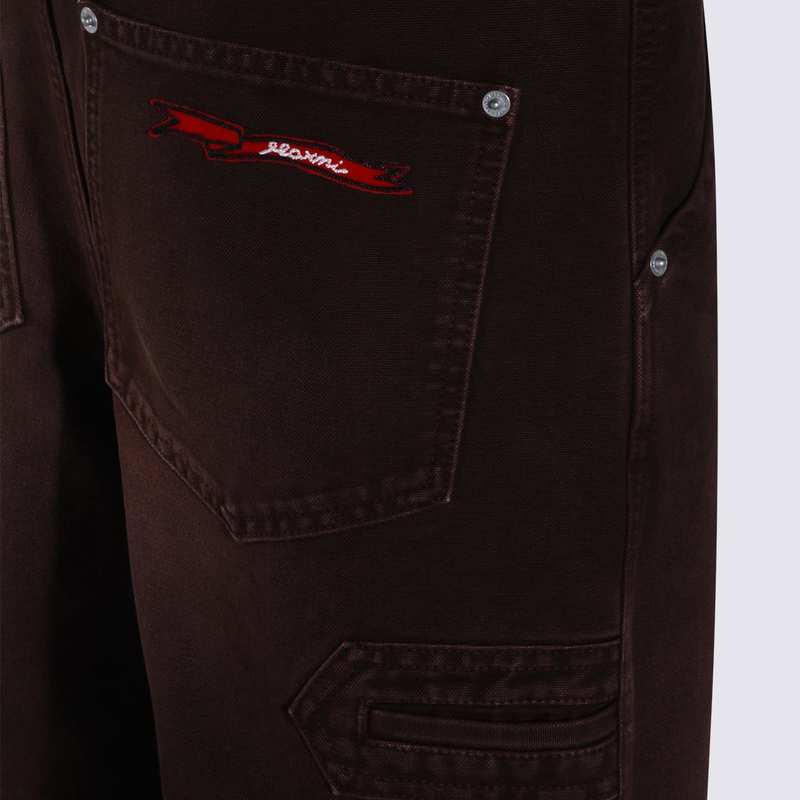 Marni Cocoa Cotton Pants - Brown