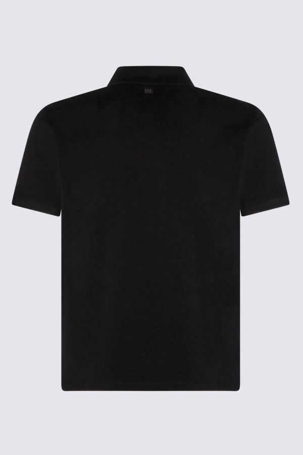 Ami Alexandre Mattiussi Ami De Coeur Polo Shirt - Black