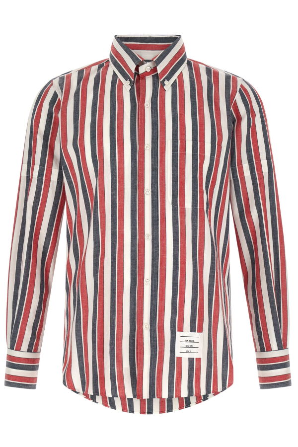thom browne Madras Cotton Shirt - Multicolor