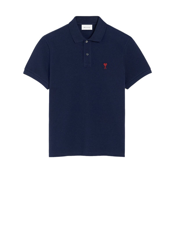 Ami Alexandre Mattiussi Ami T-Shirts And Polos Polo Shirt - Bleu Nuit