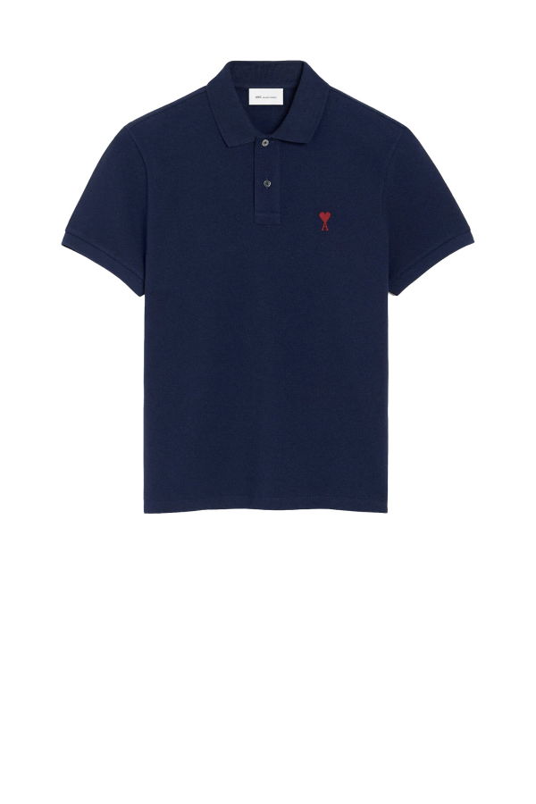 Ami Alexandre Mattiussi Ami T-Shirts And Polos Polo Shirt - Bleu Nuit