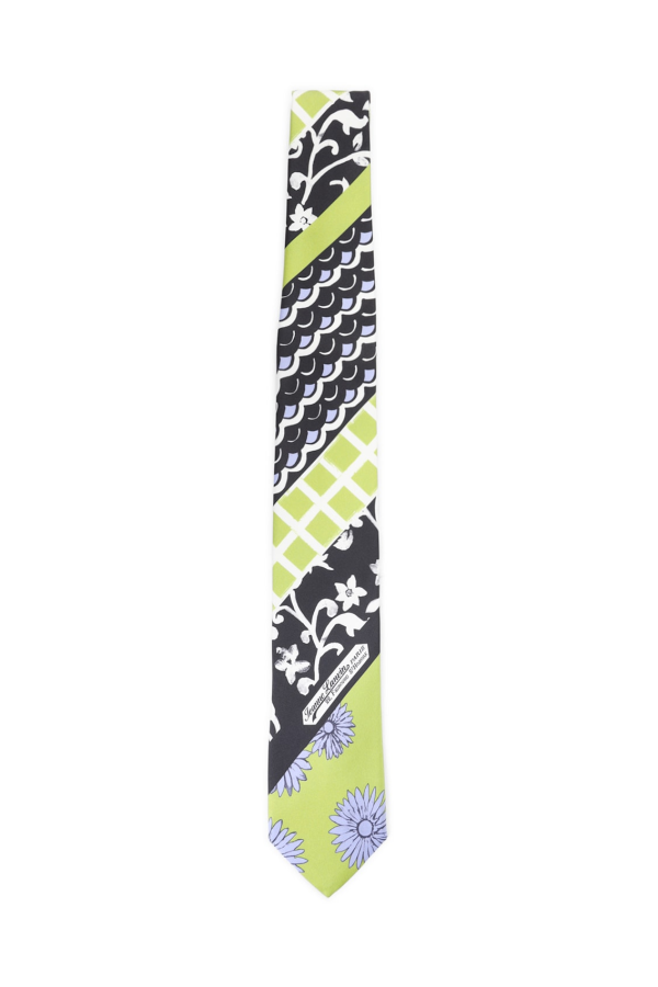 Lanvin Patchwork Tie - Absinth Lilac