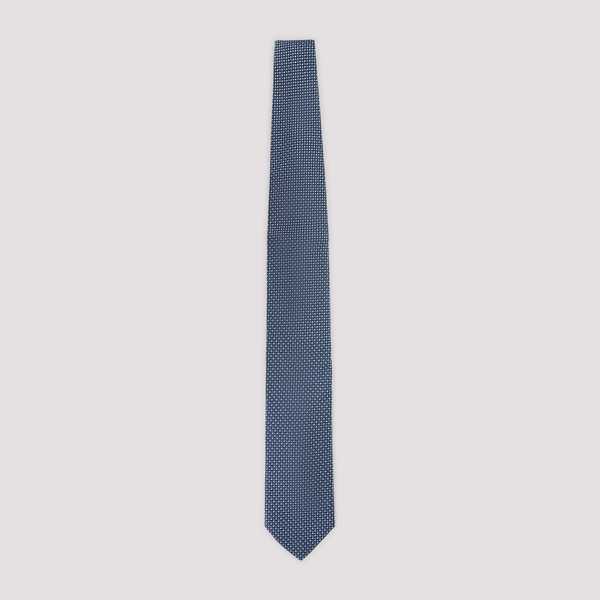 Lanvin Circle Dot Tie - Lanvin Blue Lanvin Circle Dot Tie - Lanvin Blue