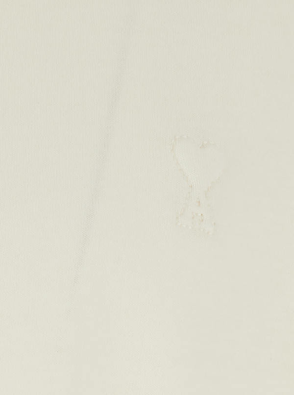 Ami Alexandre Mattiussi Quota Small Embossed Ami De Coeur Tee - White