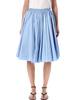 Ami Alexandre Mattiussi Ami Paris Cotton Midi Corolla Skirt - Light Blue - Thumbnail 1