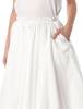 Ami Alexandre Mattiussi Ami Paris Cotton Midi Corolla Skirt - White - Thumbnail 3