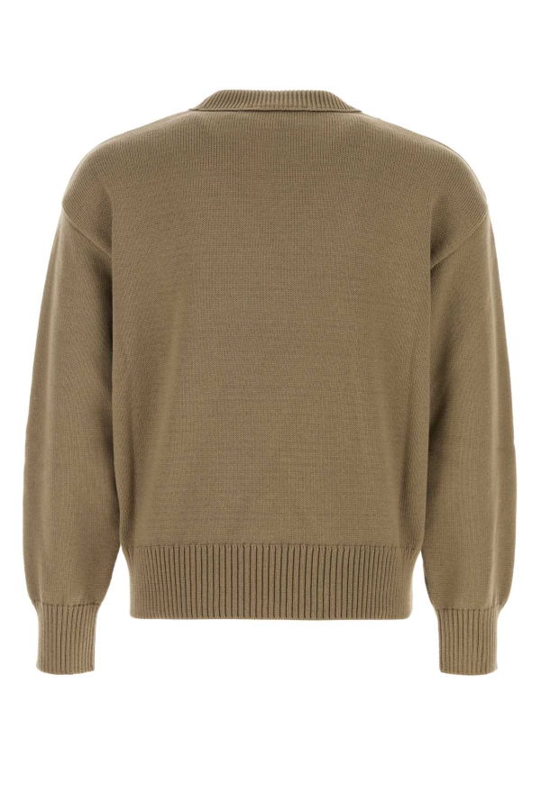 Ami Alexandre Mattiussi Cappuccino Wool Blend Sweater - BEIGETAUPEECRU