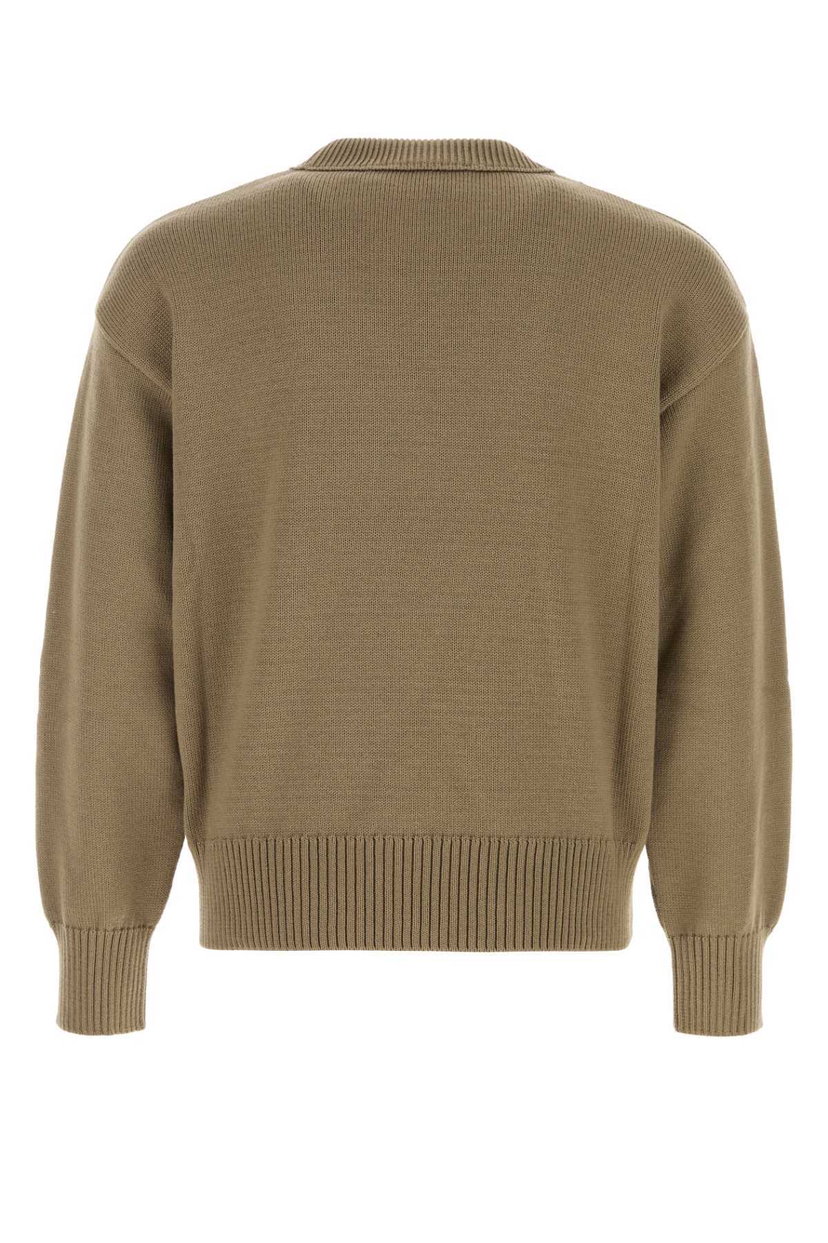 Ami Alexandre Mattiussi Cappuccino Wool Blend Sweater - BEIGETAUPEECRU - Image 2 of 2