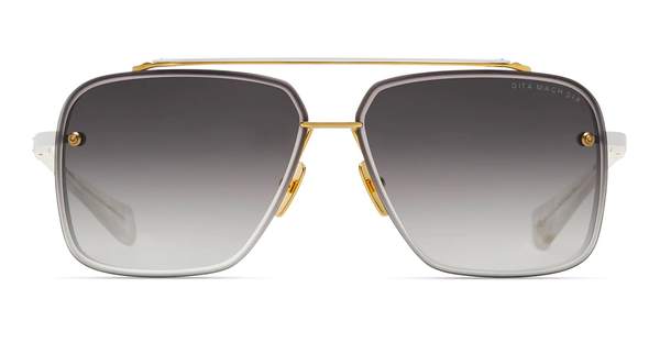 DITA Mach-Six Sunglasses - Matte White/Yellow Gold