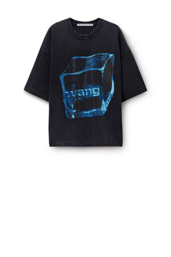 ALEXANDER WANG T-Shirt Tee - Washed Black