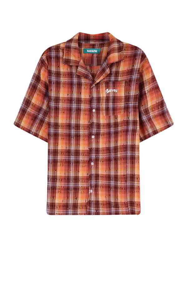 Barrow Used Effect Cotton Shirt - MultiColour