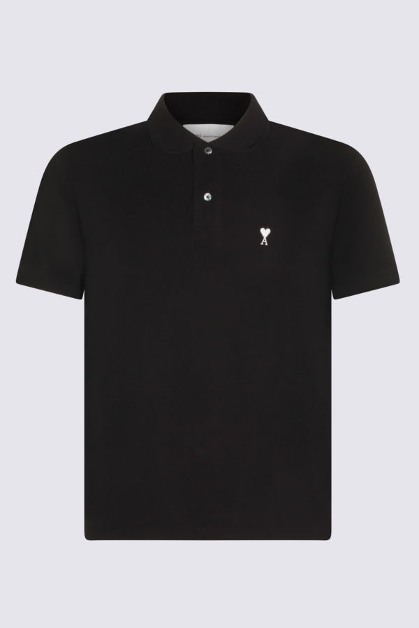 Ami Alexandre Mattiussi Cotton Polo Shirt - Black