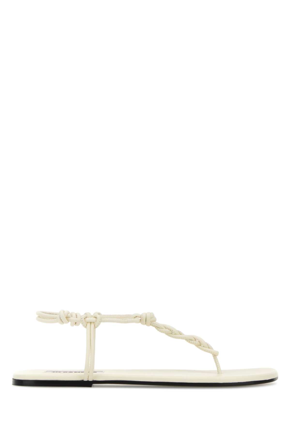 Jil Sander Tangle Sandals - Eggshell