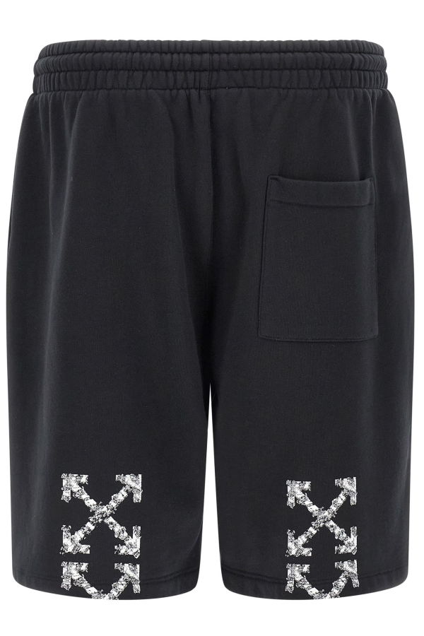Off-White Heraldic Arrow Bermuda Shorts - Black