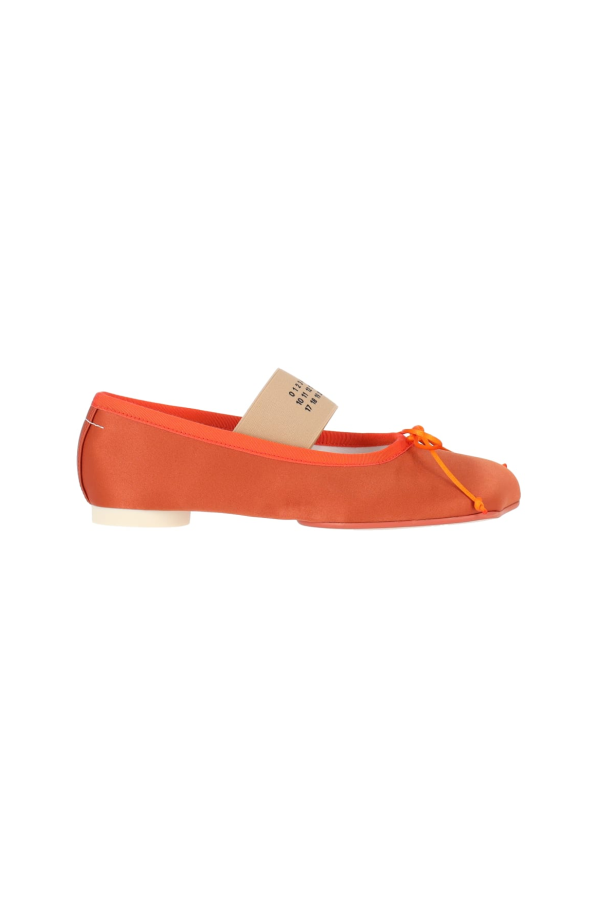 MM6 Maison Margiela Anatomic Ballet Flats - Orange