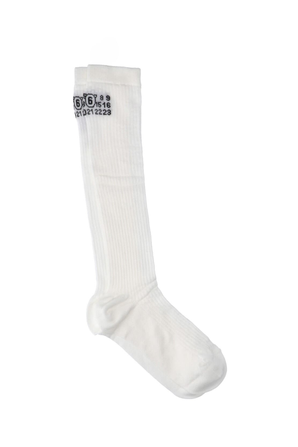 MM6 Maison Margiela Numeric Socks - White
