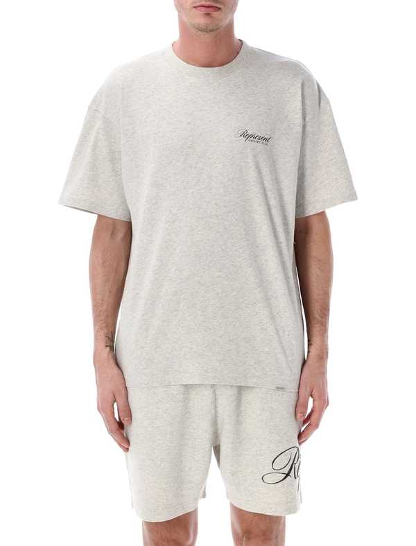 Represent Owners Club Script T-Shirt - Cream Marl Represent Owners Club Script T-Shirt - Cream Marl