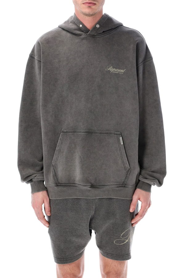 Represent Owners Club Script Hoodie - Vintage Grey