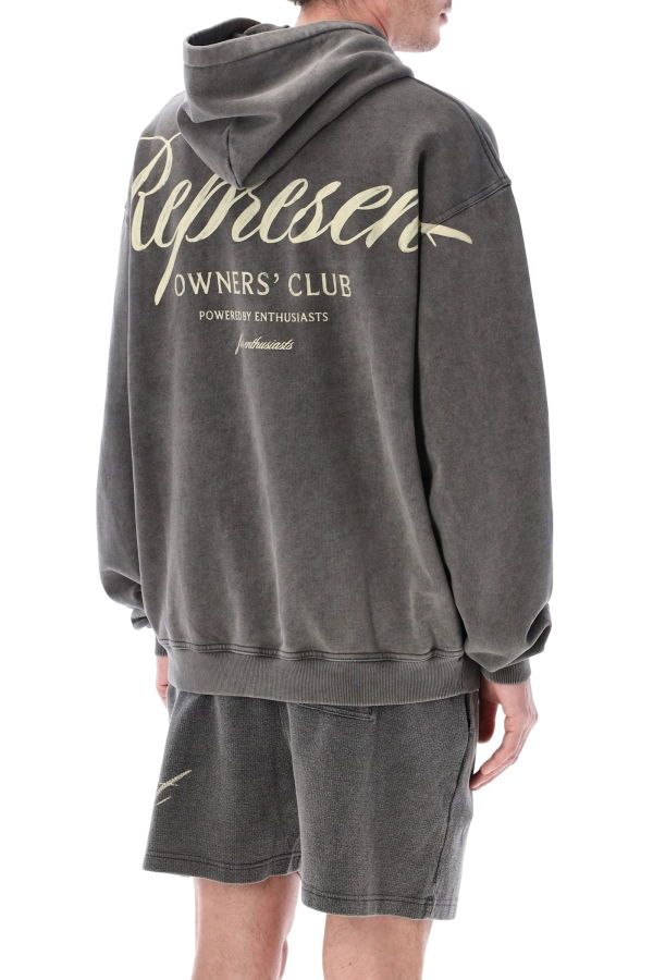 Represent Owners Club Script Hoodie - Vintage Grey