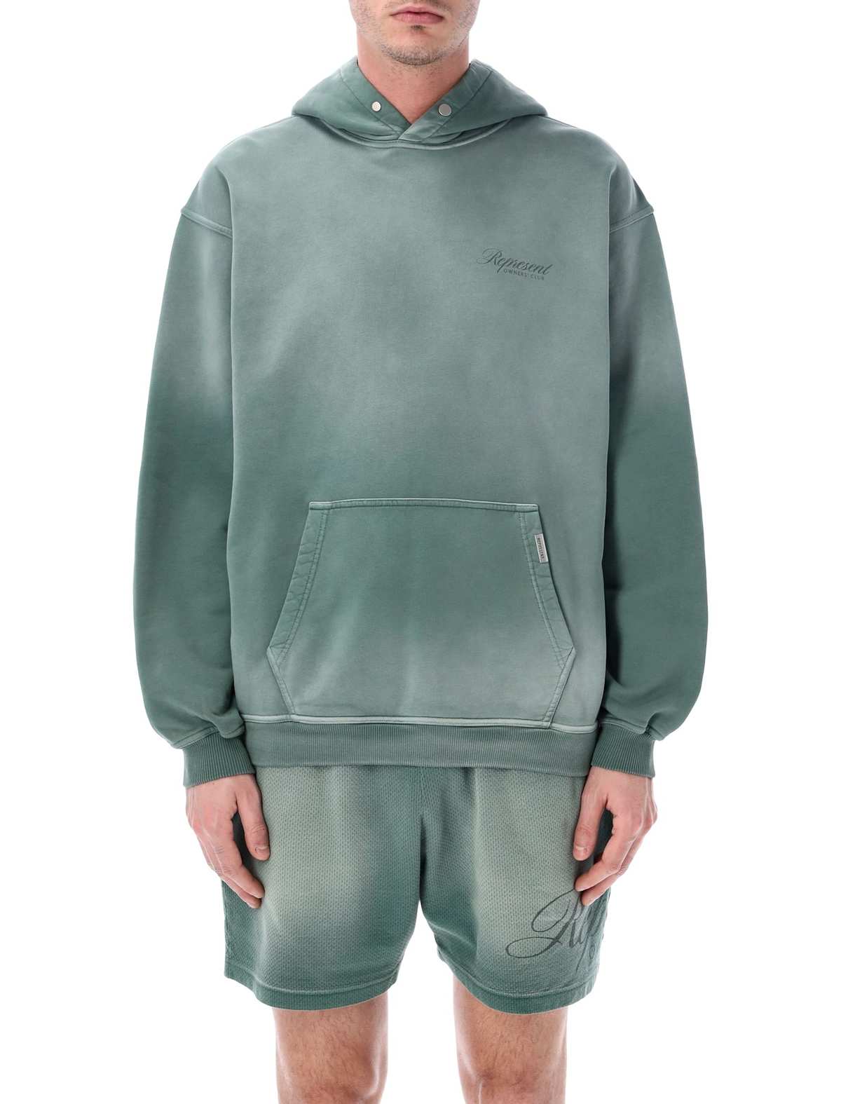 Represent Owners Club Script Hoodie - Vintage Green - Image 1 of 3
