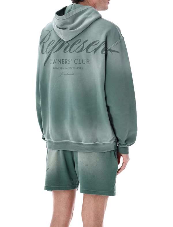 Represent Owners Club Script Hoodie - Vintage Green