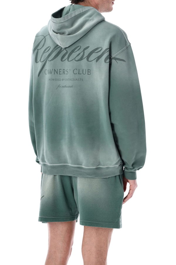 Represent Owners Club Script Hoodie - Vintage Green