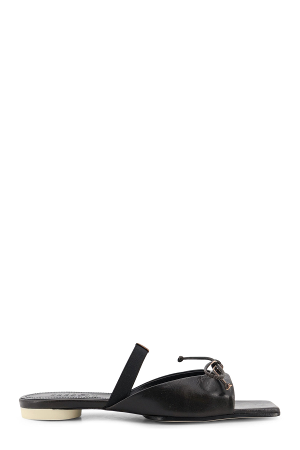 MM6 Maison Margiela Leather Sandals - BlackDoeBrown