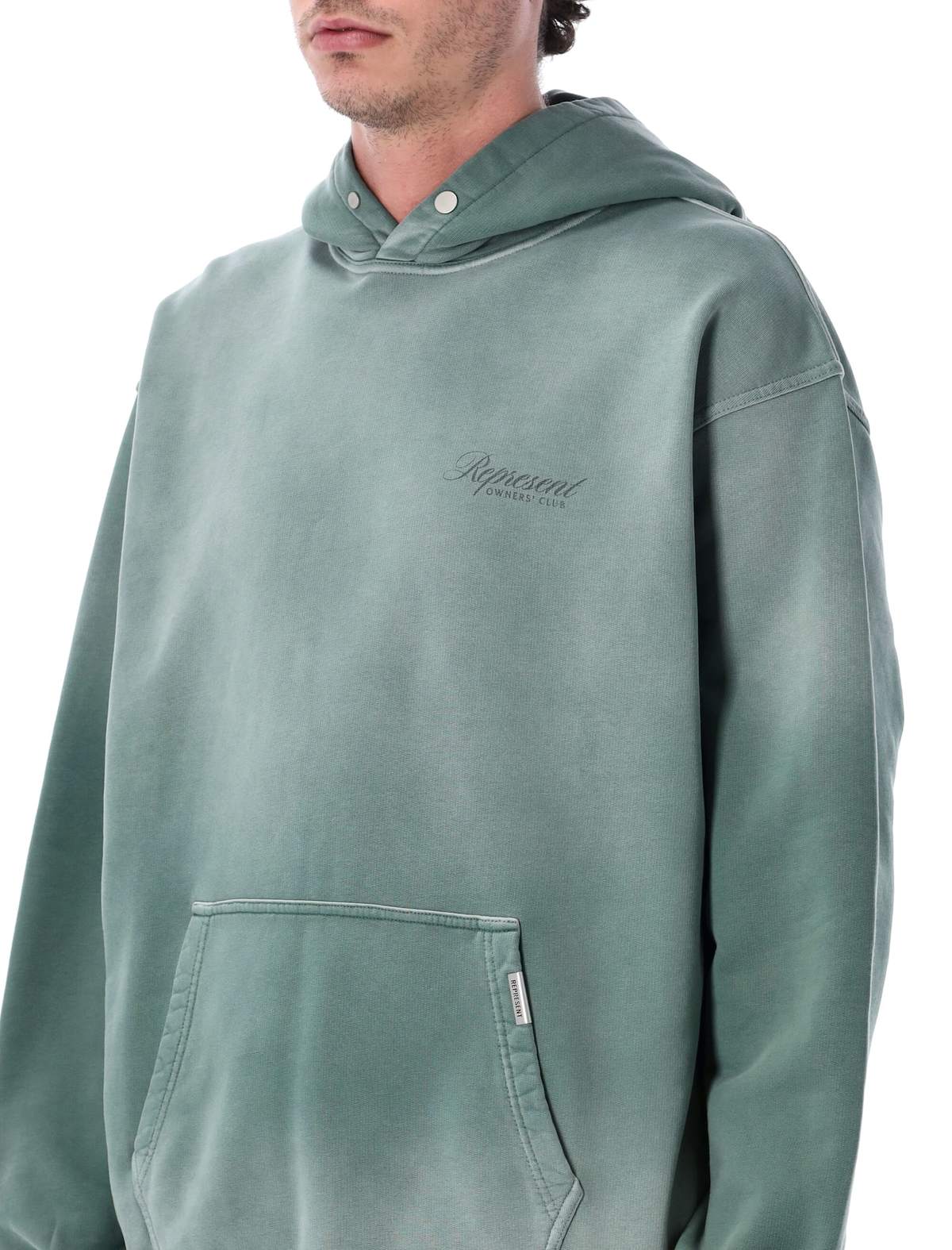 Represent Owners Club Script Hoodie - Vintage Green - Image 3 of 3