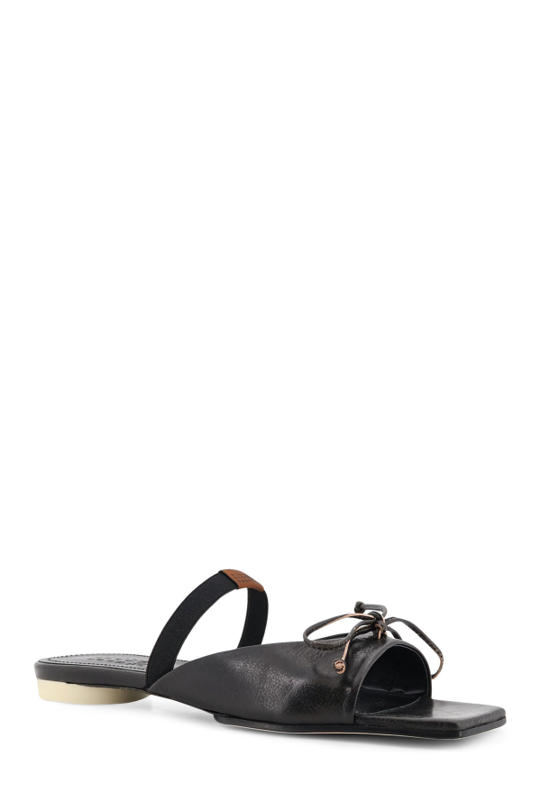 MM6 Maison Margiela Leather Sandals - BlackDoeBrown
