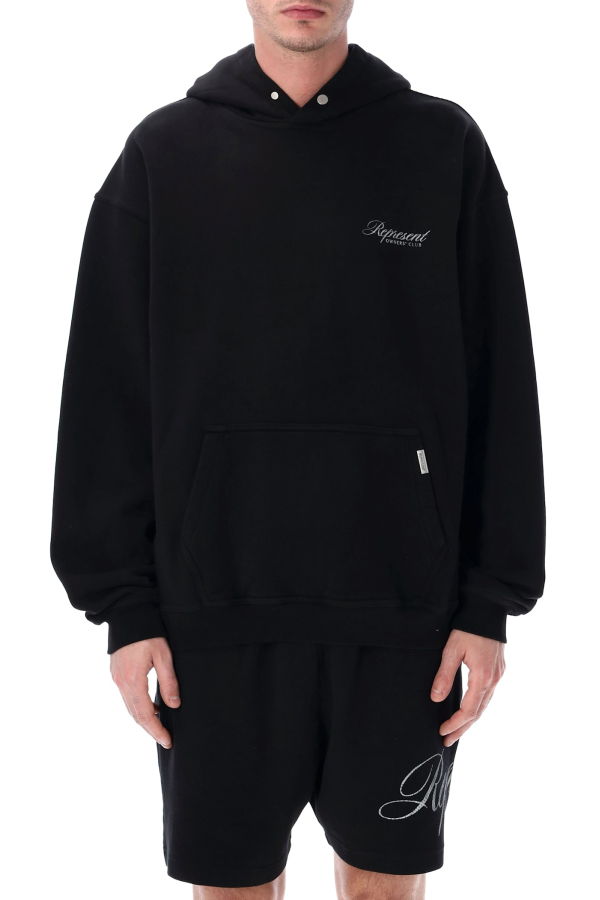 Represent Owners Club Script Hoodie - Black