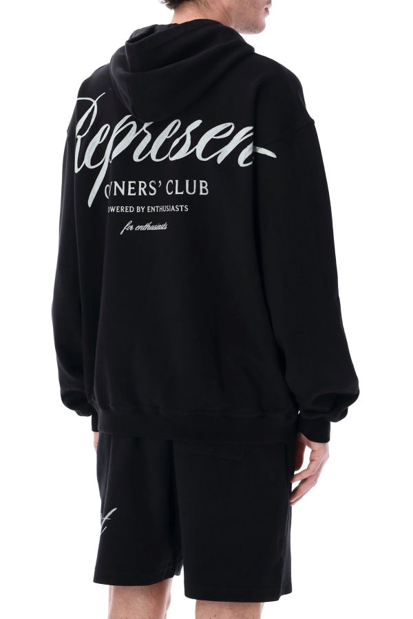 Represent Owners Club Script Hoodie - Black