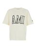Ami Alexandre Mattiussi Boxy Fit Short Sleeve T-Shirt With Ami Paris Print At Front And Back - White - Thumbnail 1