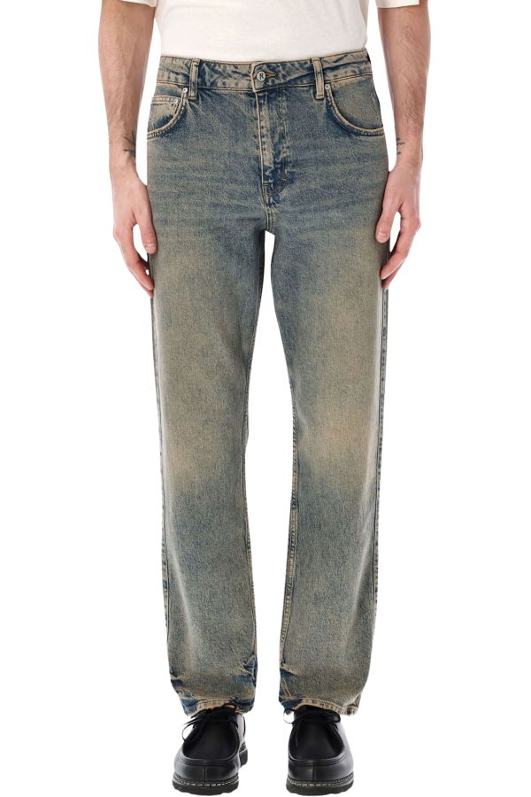 Represent R2 Straight Leg Denim Jeans - Blue Cream
