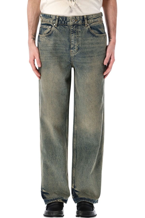 Represent R3 Baggy Denim Jeans - Blue Cream