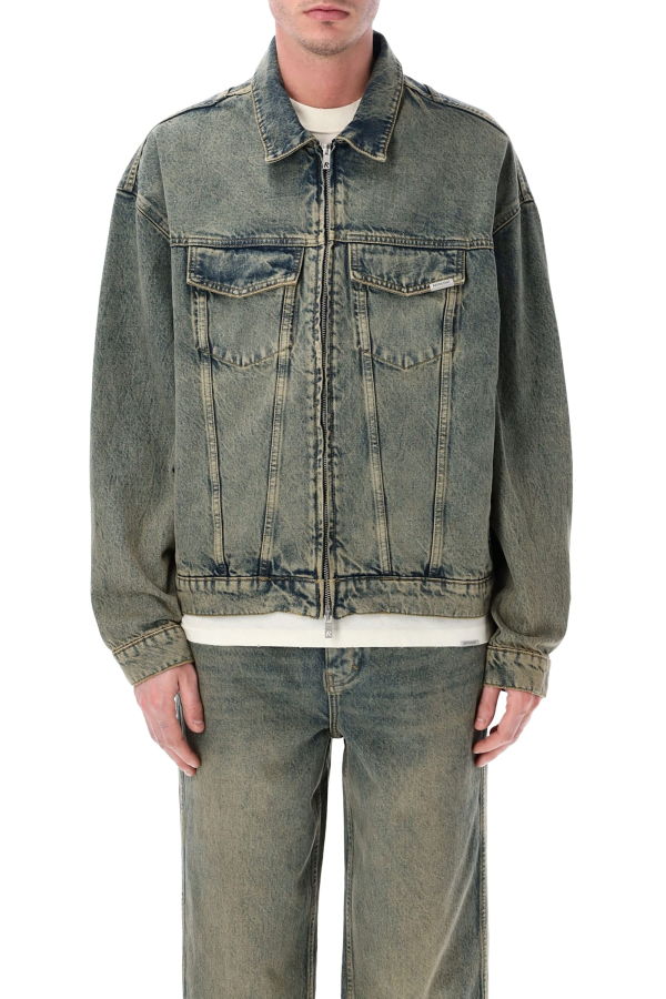Represent R4 Denim Jacket - Blue Cream