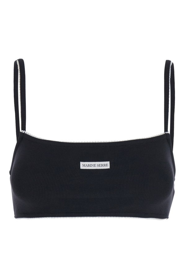 MARINE SERRE Cute 70s Bra - Black