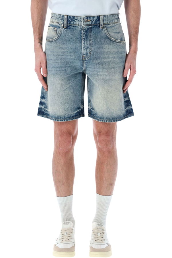 Represent R10t Tailored Denim Shorts - Blue Cream