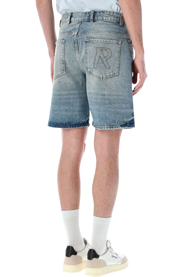 Represent R10t Tailored Denim Shorts - Blue Cream
